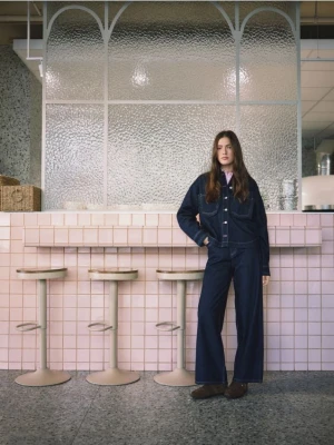 Reserved - Skórzane sneakersy - brązowy