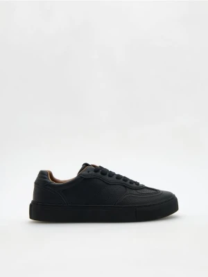 Reserved - Skórzane sneakersy - czarny