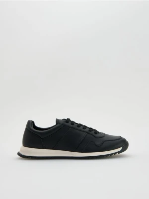 Reserved - Skórzane sneakersy - czarny