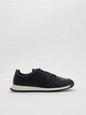 Reserved - Skórzane sneakersy - czarny