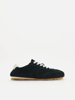 Reserved - Skórzane sneakersy - czarny