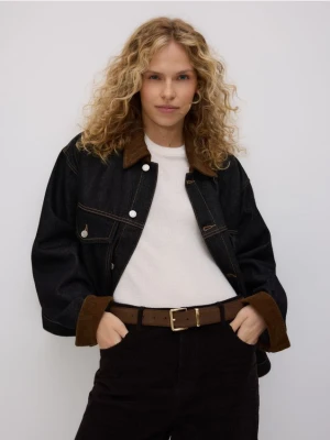 Reserved - Skórzany pasek - brązowy