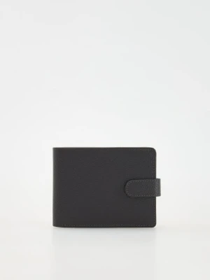 Reserved - Skórzany portfel - ciemnobrązowy