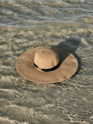 Reserved - Słomkowy kapelusz - kremowy