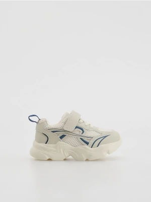 Reserved - Sneakersy na rzepy - beżowy