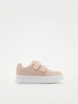Reserved - Sneakersy na rzepy - brudny róż