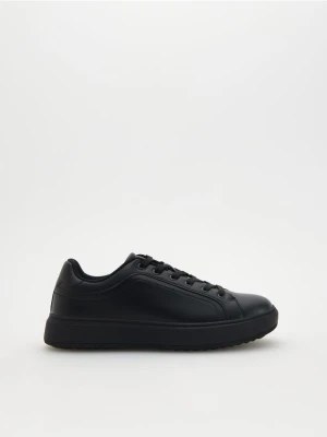 Reserved - Sneakersy z imitacji skóry - czarny