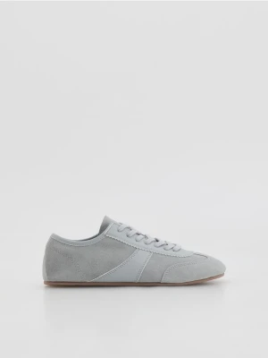 Reserved - Sneakersy z łączonych materiałów - jasnoniebieski