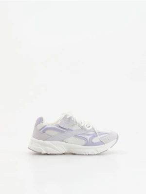Reserved - Sneakersy na rzepy - lawendowy