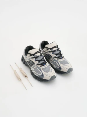 Reserved - Sneakersy z łączonych materiałów - wielobarwny