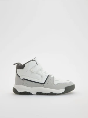 Reserved - Sneakersy z rzepami - jasnoszary