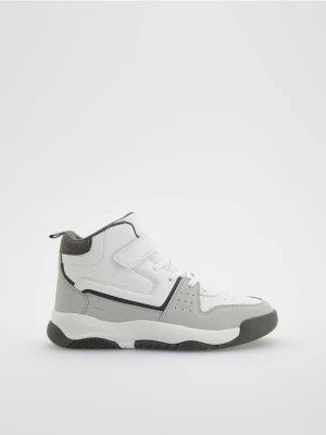 Reserved - Sneakersy z rzepami - jasnoszary