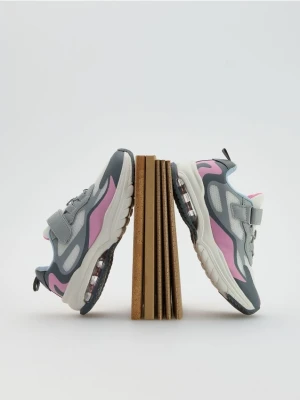 Reserved - Sneakersy z zapięciem na rzep - jasnoszary