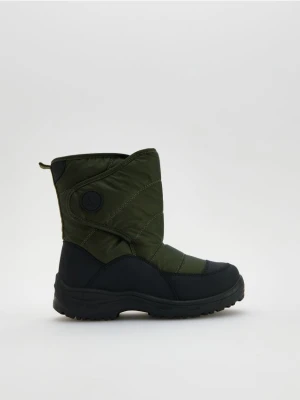 Reserved - Śniegowce na rzepy - zielony
