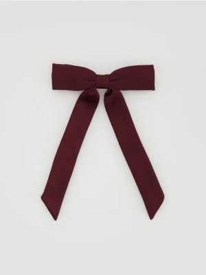 Reserved - Spinka do włosów z kokardą - bordowy