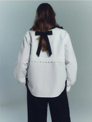 Reserved - Spinka do włosów z kokardą - czarny