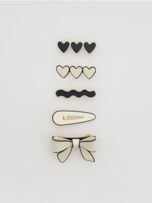 Reserved - Spinki do włosów 5 pack - czarny