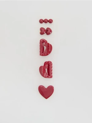 Zdjęcie produktu Reserved - Spinki do włosów 5 pack - czerwony