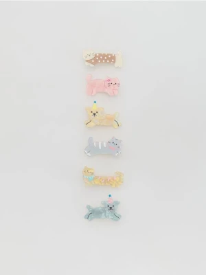 Reserved - Spinki do włosów 6 pack - wielobarwny