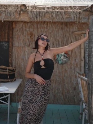 Reserved - Spódnica maxi w zwierzęcy wzór - wielobarwny