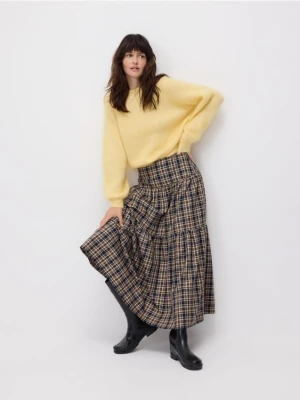 Reserved - Spódnica maxi z falbaną - wielobarwny