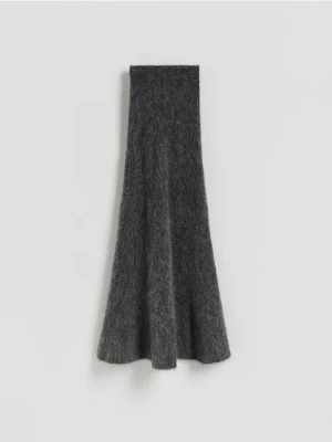 Reserved - Spódnica maxi z wełną - ciemnoszary