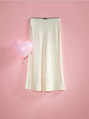 Reserved - Spódnica maxi - złamana biel