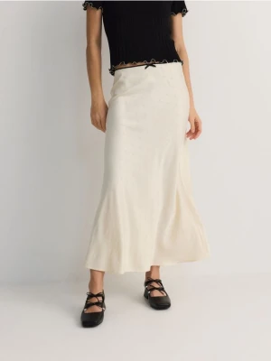 Reserved - Spódnica maxi - złamana biel
