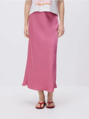 Reserved - Spódnica midi - brudny róż