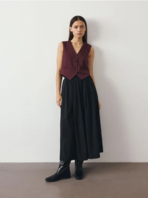 Reserved - Spódnica midi - czarny