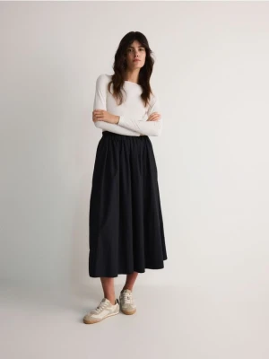 Reserved - Spódnica midi - czarny
