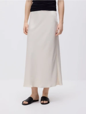 Reserved - Spódnica midi - kremowy