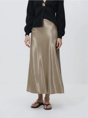 Reserved - Spódnica midi w groszki - wielobarwny