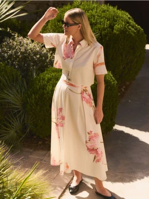 Reserved - Spódnica midi w kwiaty - wielobarwny