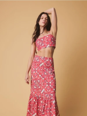 Reserved - Spódnica midi - wielobarwny