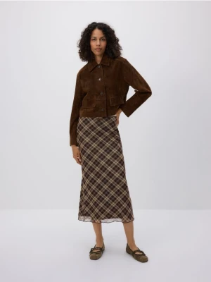 Reserved - Spódnica midi z kratę - wielobarwny