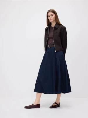Zdjęcie produktu Reserved - Spódnica midi z paskiem - granatowy
