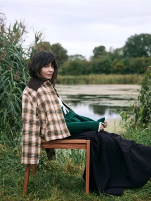 Zdjęcie produktu Reserved - Spódnica midi z wełną - fioletowy