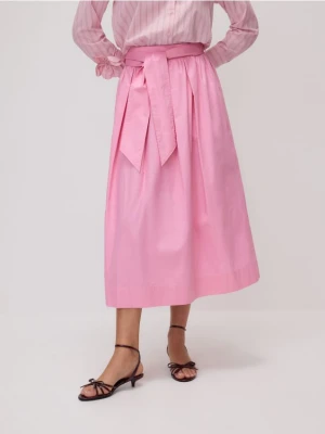 Zdjęcie produktu Reserved - Spódnica midi z wiązaniem - intensywny róż