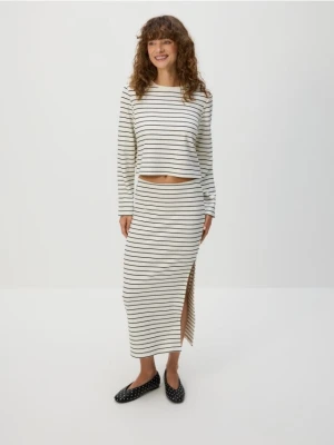 Reserved - Spódnica midi z wiskozą - wielobarwny