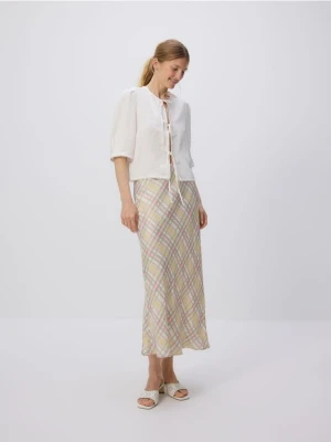 Reserved - Spódnica midi z wiskozy - wielobarwny