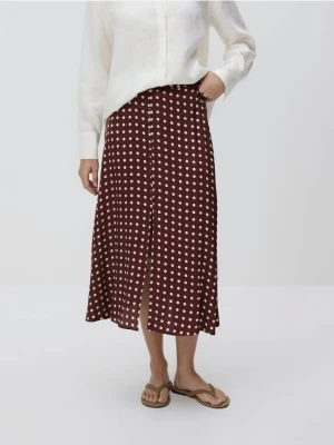 Reserved - Spódnica midi z wiskozy - wielobarwny