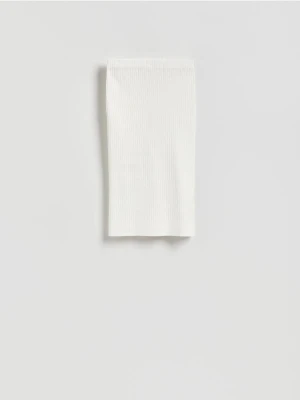 Reserved - Spódnica midi - złamana biel