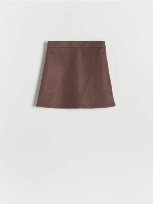 Reserved - Spódnica mini - mahoniowy