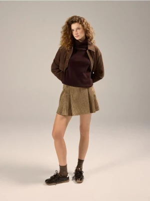 Reserved - Spódnica mini w kratę - wielobarwny