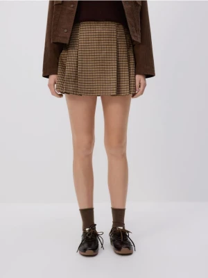 Reserved - Spódnica mini w kratę - wielobarwny