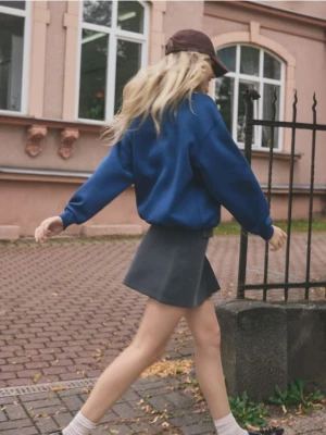 Reserved - Spódnica mini z plisowaniem - ciemnoszary