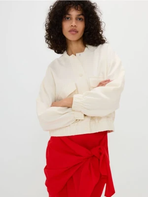 Reserved - Spódnica mini z wiązaniem - czerwony