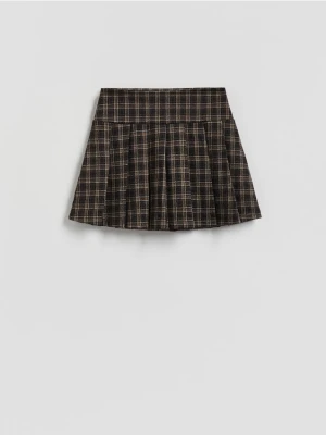 Reserved - Spódnica mini z zakładkami - wielobarwny