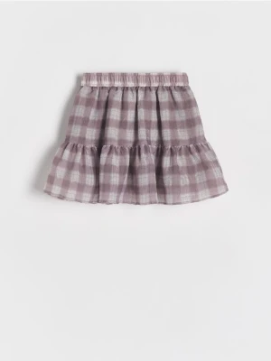 Reserved - Spódnica w kratę - ciemnoszary